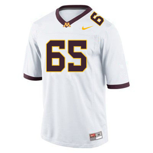 Men #65 Axel Ruschmeyer Minnesota Golden Gophers College Football Jerseys Sale-White